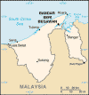 Brunei Political Map