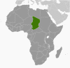 Chad Global Position Map