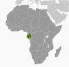 Gabon Global Position Map