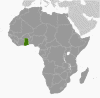 Ghana Global Position Map