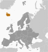 Iceland Global Position Map