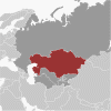 Kazakhstan Global Position Map