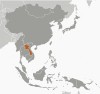 Laos Global Position Map