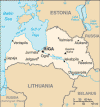 Latvia Political Map