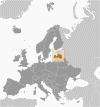 Latvia Global Position Map