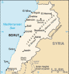 Lebanon Political Map