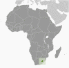 Lesotho Global Position Map