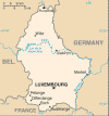 Luxembourg Political Map Luxembourg Political Map
