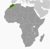 Morocco Global Position Map