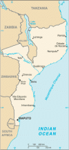 Mozambique Political Map