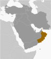 Oman Global Position Map