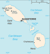 Saint Kitts and Nevis Political Map