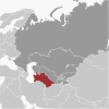 Turkmenistan Global Position Map