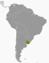 Uruguay Global Position Map