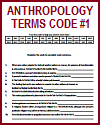 Anthropology Terms Code Puzzle #1 Anthropology Terms Code Puzzle #1