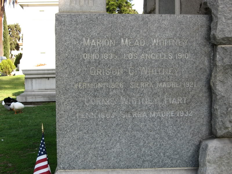 Mead-Whitney-Hart Tombstone