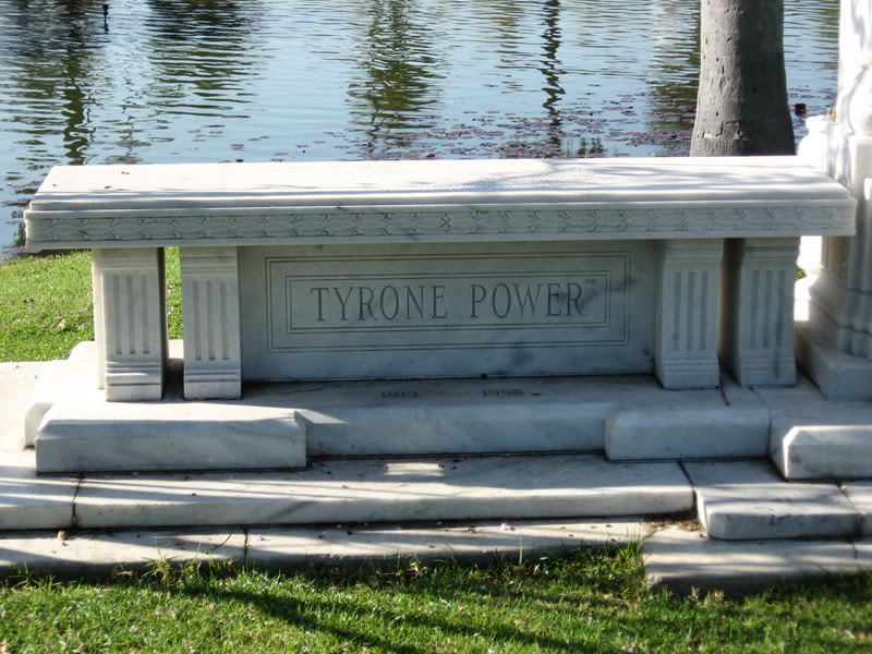 Grave of Actor Tyrone Power