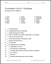 8.1 Matching Worksheet 8.1 Matching Worksheet