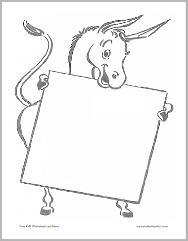 DIY Posters for U.S. Political Parties - Free templates to print (PDF files).