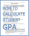 Printable Guide for Calculating Student G.P.A. Printable Guide for Calculating Student G.P.A.