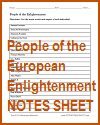 Note-taking Worksheet on People of the Enlightenment Note-taking Worksheet on People of the Enlightenment
