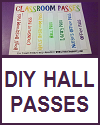 Printable Hall Passes DIY Classroom Hall Passes