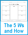 The Five Ws and How Worksheet The Five Ws and How Worksheet