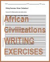 African Civilizations Writing Exercises African Civilizations Writing Exercises