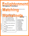 Enlightenment Matching Worksheets Enlightenment Matching Worksheets
