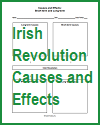 Irish Revolution Causes and Effects Chart Worksheet Irish Revolution Causes and Effects Chart Worksheet
