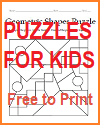 Printable Puzzles for Kids Printable Puzzles for Kids