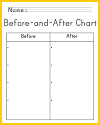 Before-and-After Blank Chart Worksheet Before-and-After Blank Chart Worksheet
