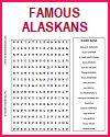 Famous Alaskans Word Search Puzzle Famous Alaskans Word Search Puzzle