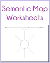 Semantic Map Worksheets Semantic Map Worksheets
