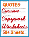 50+ Famous Quotes in Print and Cursive 50+ Famous Quotes in Print and Cursive