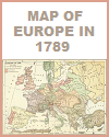 Political Map of Europe in 1789 Political Map of Europe in 1789