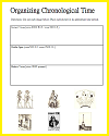 Organizing Chronological Time Worksheet Organizing Chronological Time Worksheet