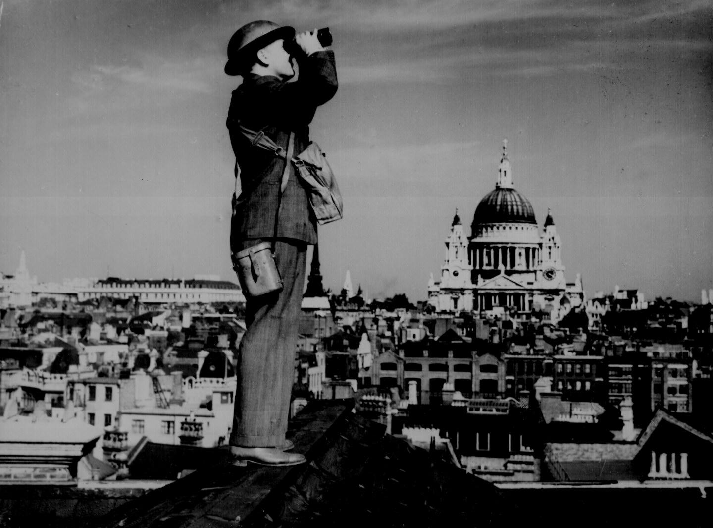 Aircraft Spotter in WWII London