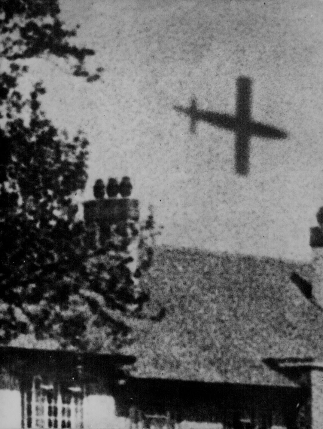 V-1 Rocket in Flight over London
