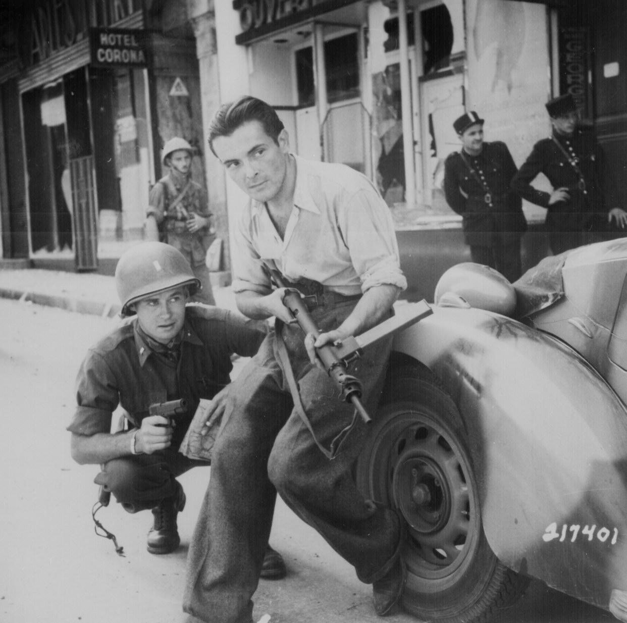 A French Partisan and an American Soldier (World War II)
