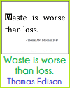 Thomas Edison Quote on Waste Thomas Edison Quote on Waste
