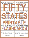Fifty States Printable Flashcards Fifty States Printable Flashcards