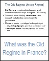 What Was the Old Regime? Brief Video Tutorial What Was the Old Regime? Brief Video Tutorial