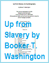 Up from Slavery by Booker T. Washington Workbook Up from Slavery by Booker T. Washington Workbook