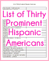 List of Thirty Prominent Hispanic Americans List of Thirty Prominent Hispanic Americans