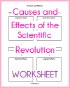 Causes and Effects of the Scientific Revolution Blank Chart Worksheet