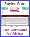 Scramble for Africa Playtime Quiz Game for Two Players or Two Teams Scramble for Africa Playtime Quiz Game for Two Players or Two Teams