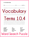 Terms 10.4 Word Search Puzzle Terms 10.4 Word Search Puzzle