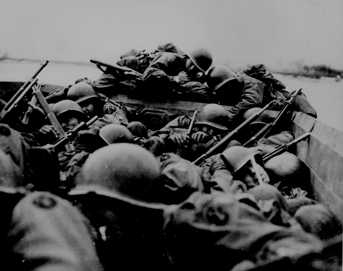 Crossing the Rhine River, World War II