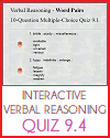 Quiz #4 - Grade 9 Interactive Verbal Reasoning Quiz #4 - Grade 9 Interactive Verbal Reasoning